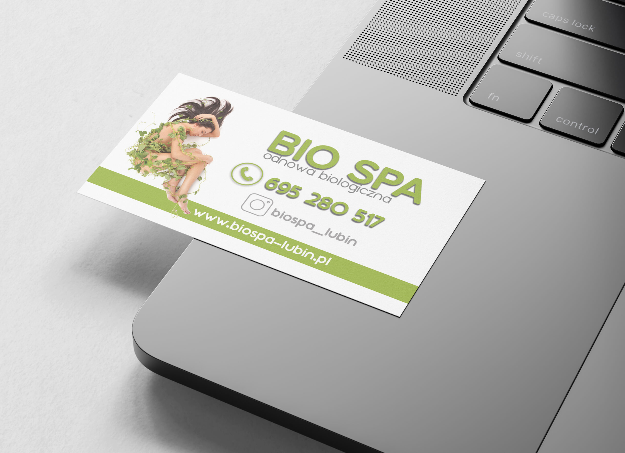 Business Card on Macbook Pro Mockup by Anthony Boyd Graphics