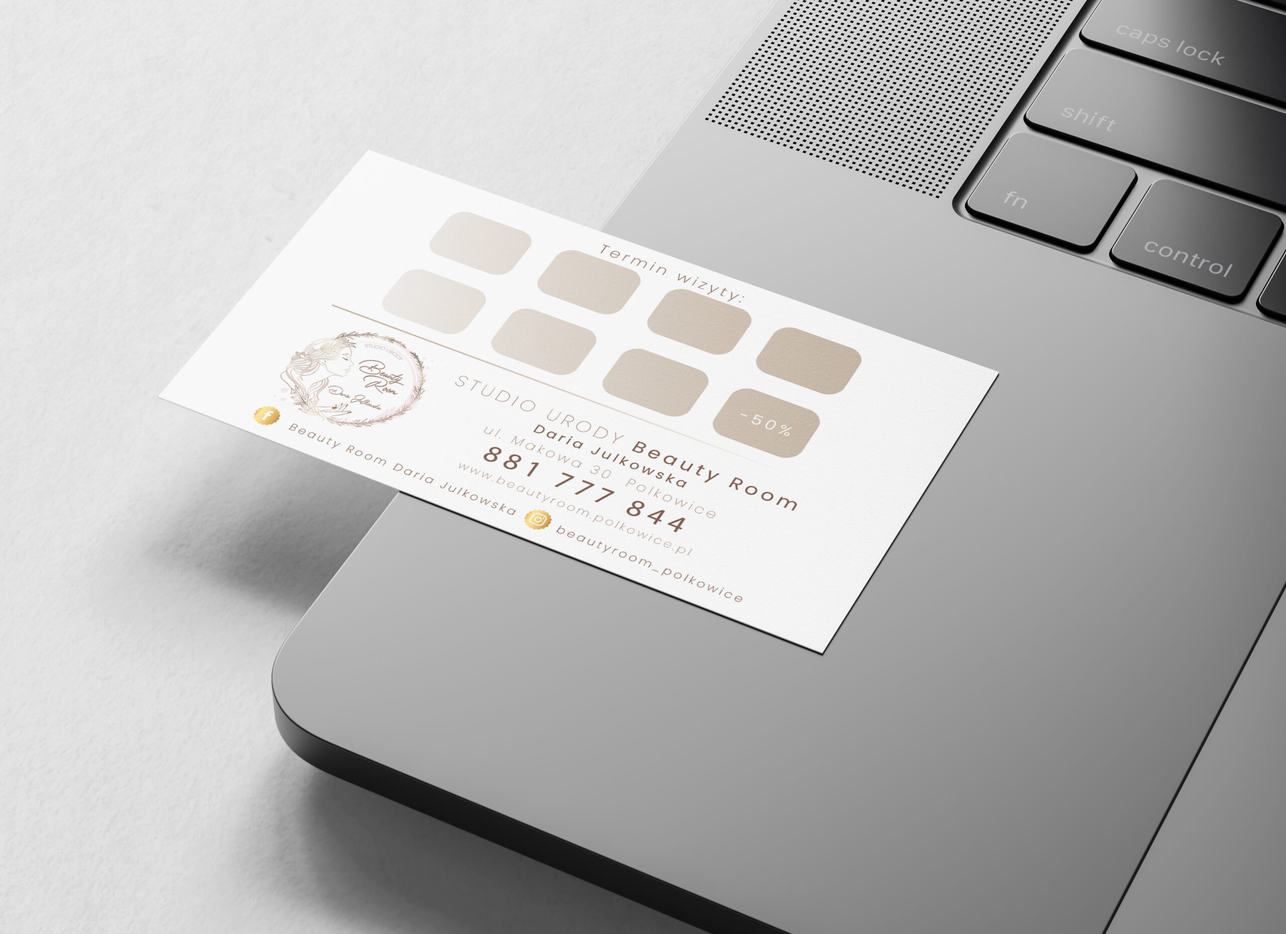 Business Card on Macbook Pro Mockup by Anthony Boyd Graphics