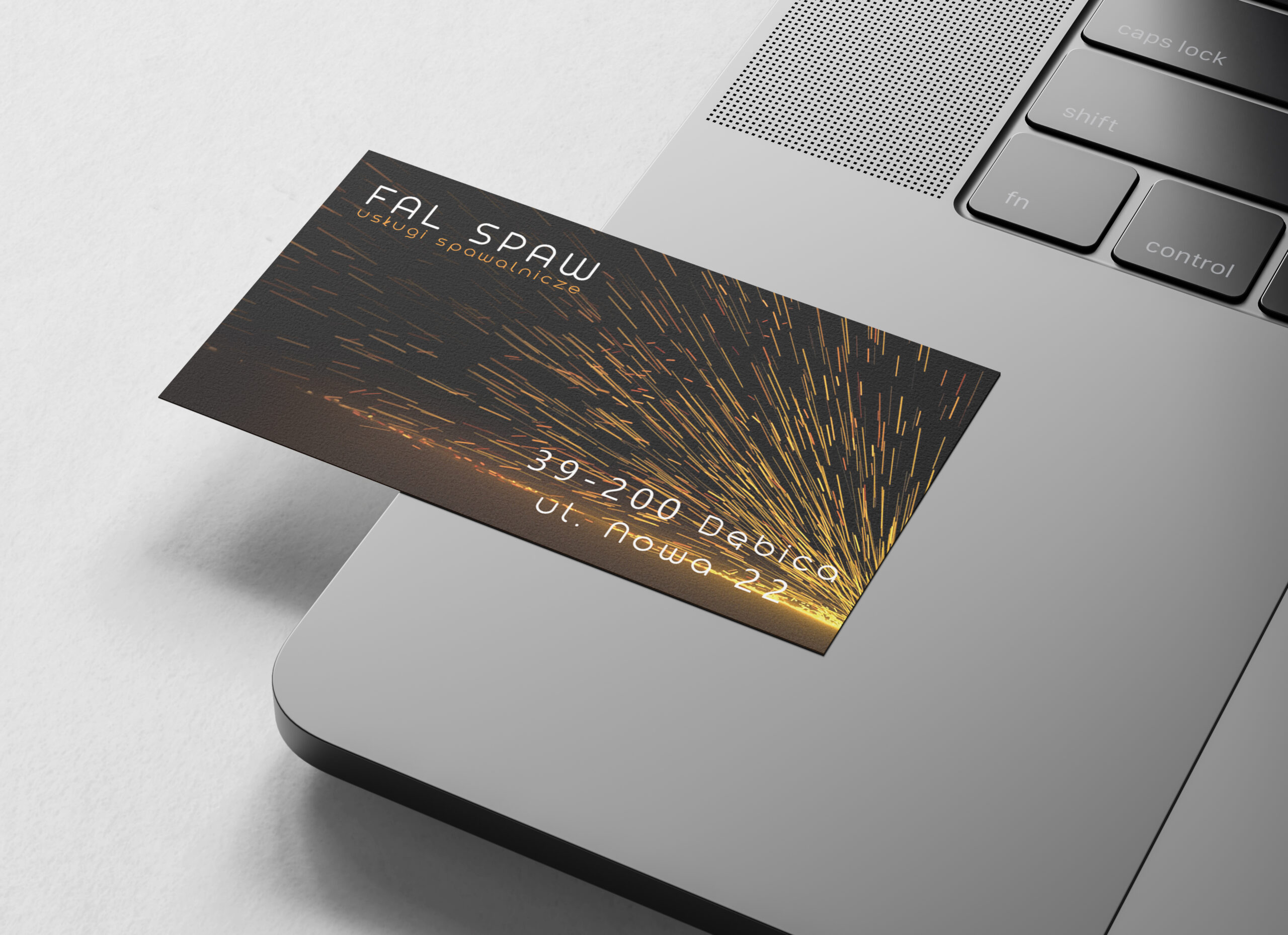 Business Card on Macbook Pro Mockup by Anthony Boyd Graphics