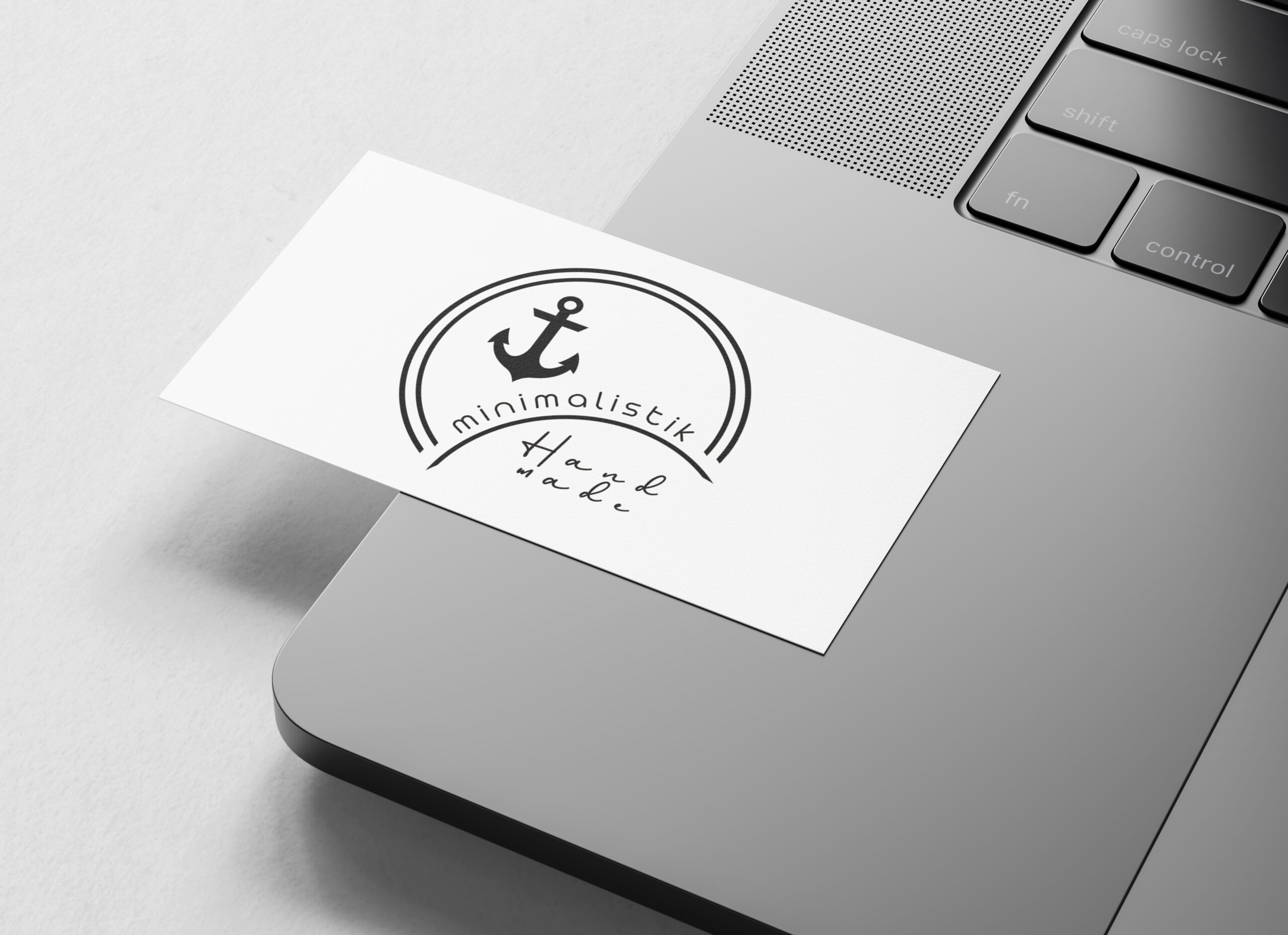 Business Card on Macbook Pro Mockup by Anthony Boyd Graphics