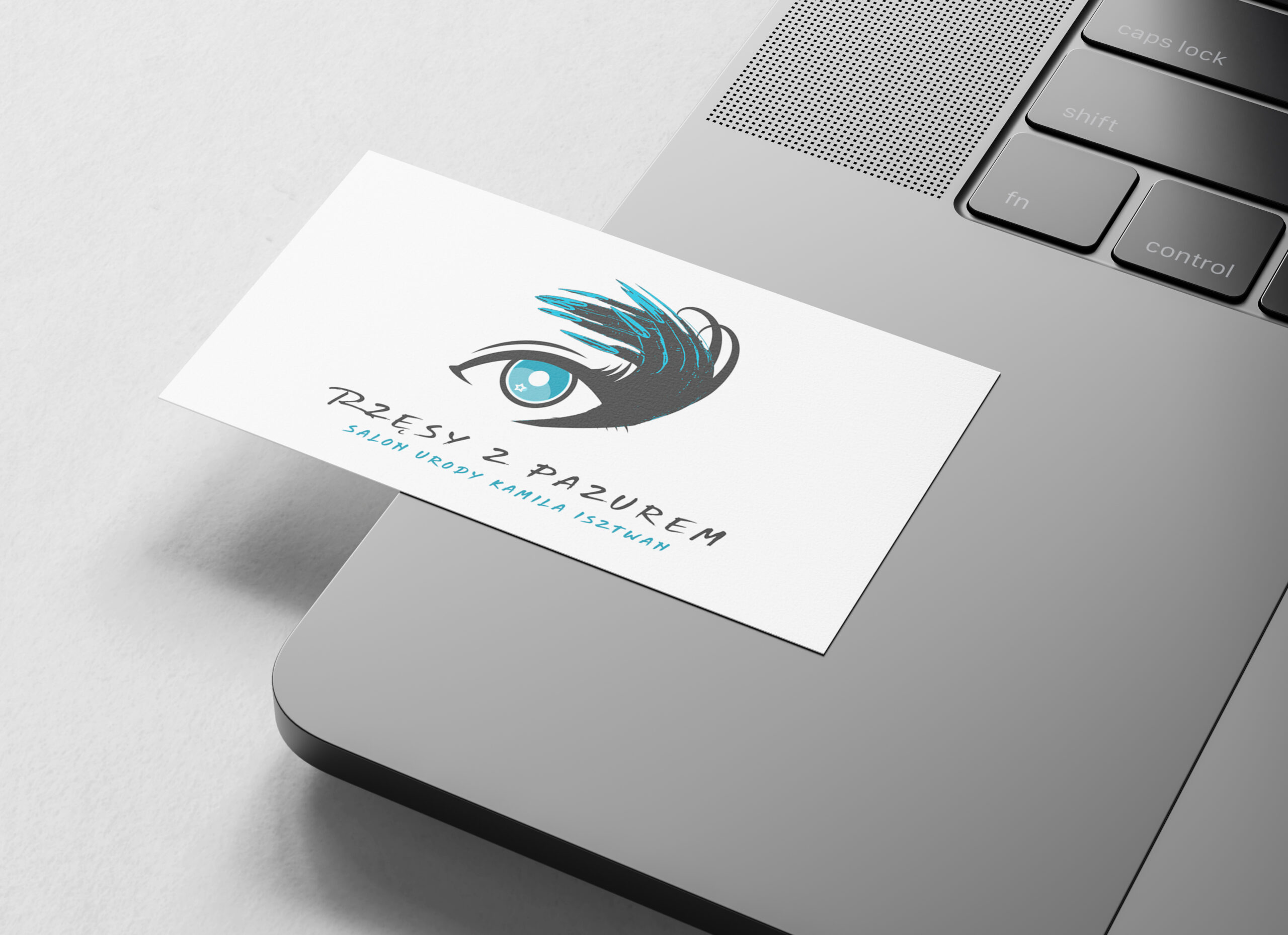 Business Card on Macbook Pro Mockup by Anthony Boyd Graphics