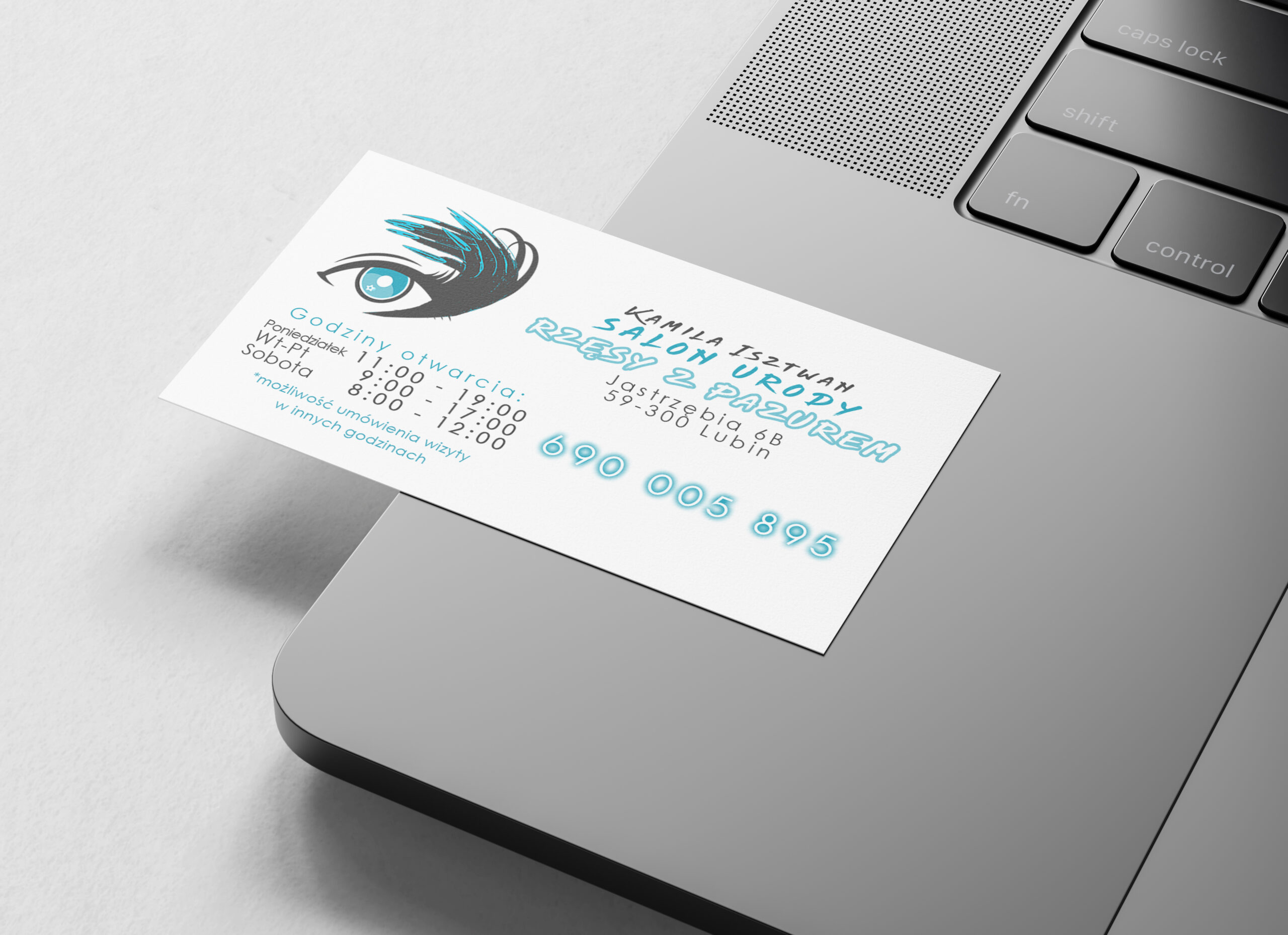 Business Card on Macbook Pro Mockup by Anthony Boyd Graphics