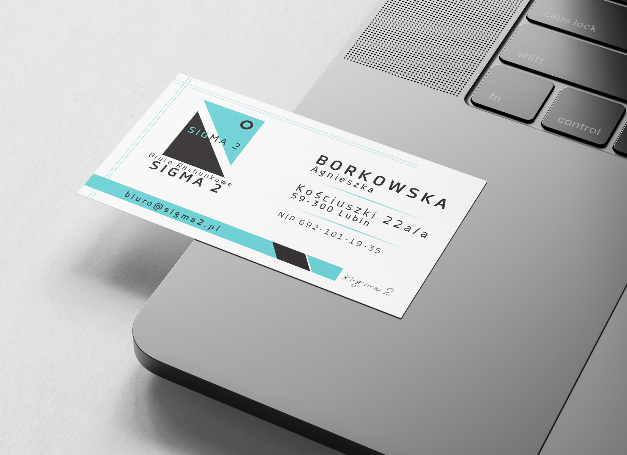 Business Card on Macbook Pro Mockup by Anthony Boyd Graphics